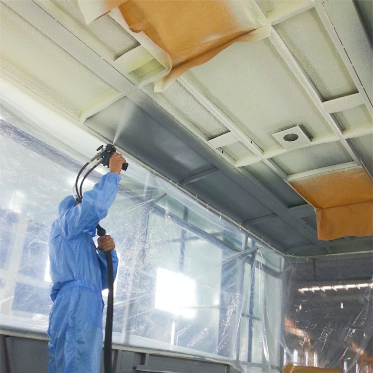 KTV墻體隔音聚氨酯噴涂機(jī)施工-濟(jì)南京華邦威